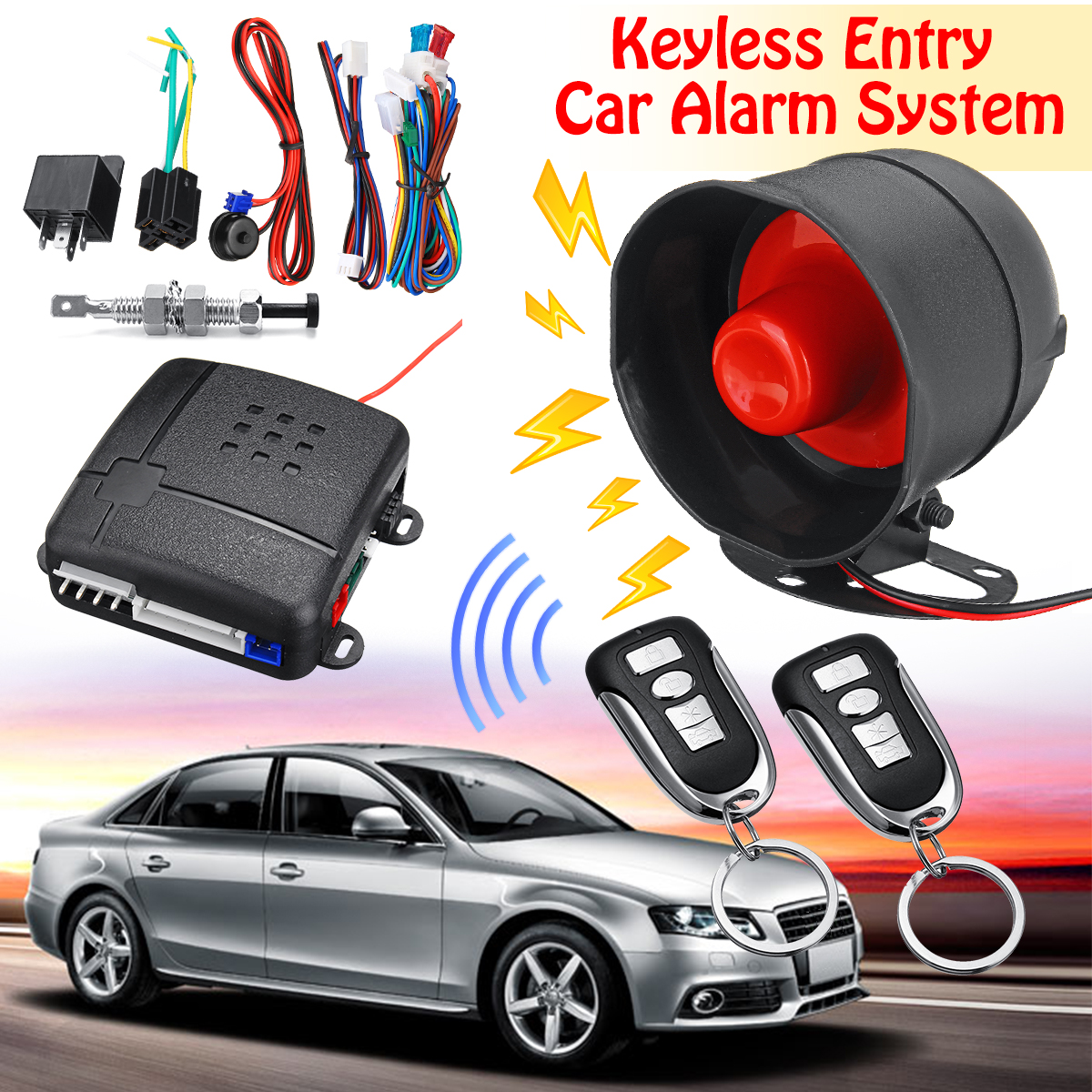 Аларм цена. IMEDI car Alarm сигнализация 2008 года. Сигнализация professional Alarm автомобильга. Car Keyless entry System. Alarm System наклейка на авто.