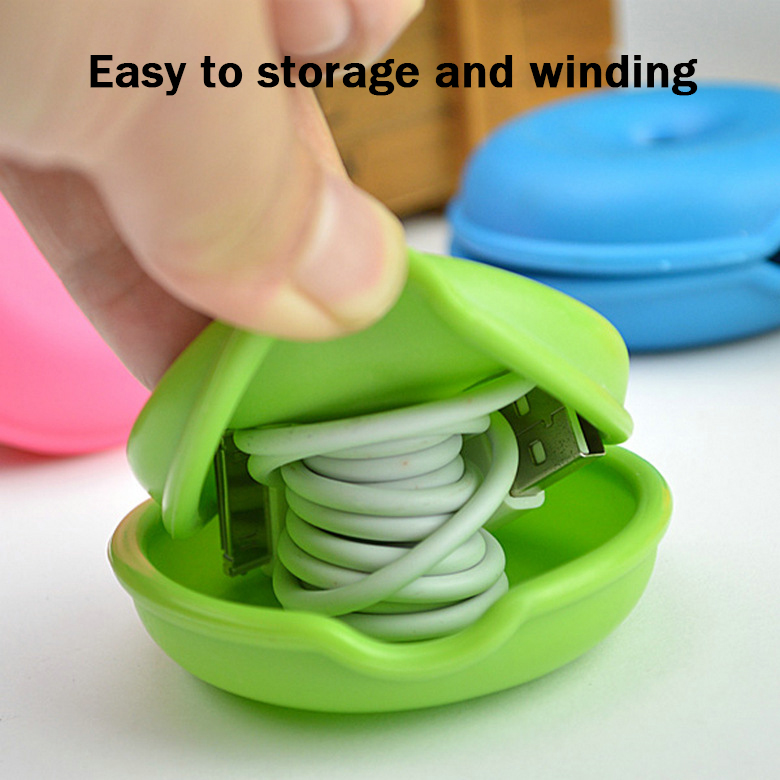 Multi-functional Desktop Tidy Management Headphone Cord Data Cable Protective Organizer Winder