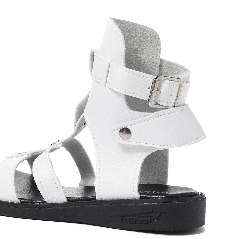 Gladiador romano liso Casual sandálias de verão confortável