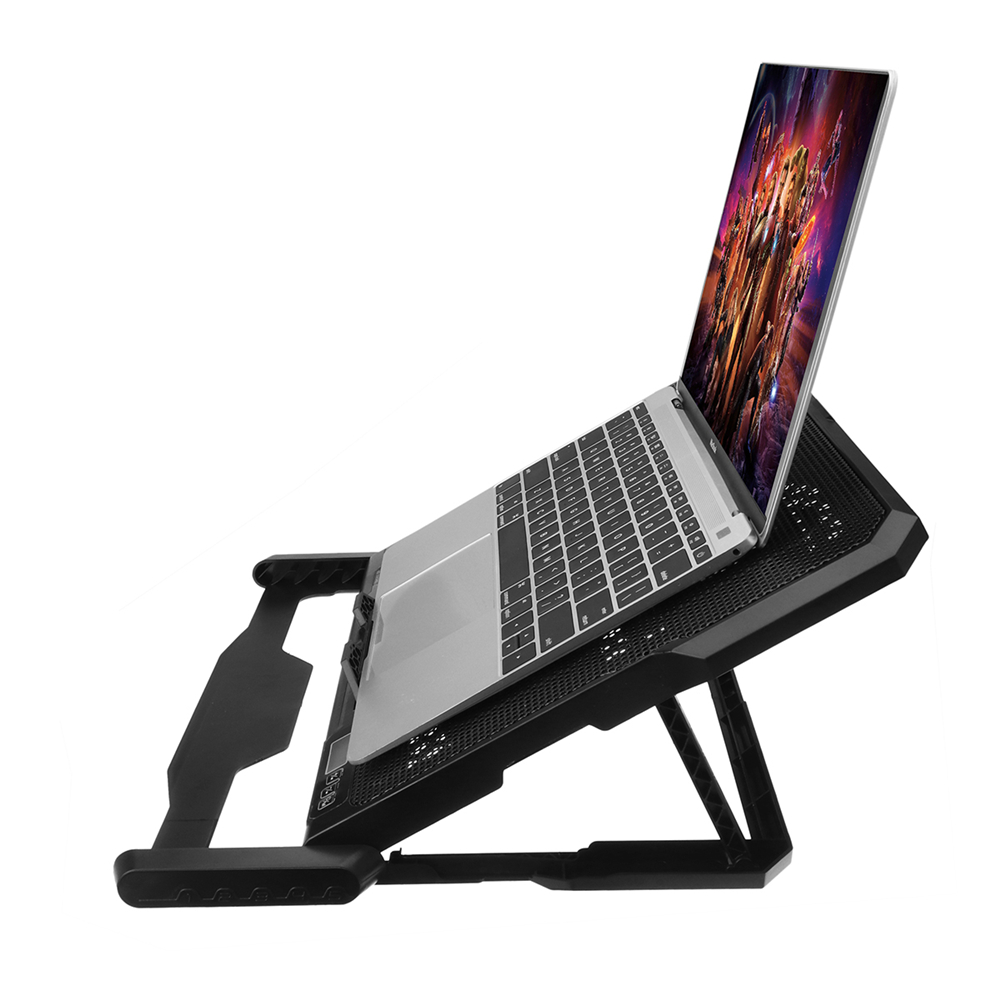 Adjustable Laptop Cooling Pad USB Cooler 6 Cooling Fans With Stand For 12-15.6 inch Laptop Use 19