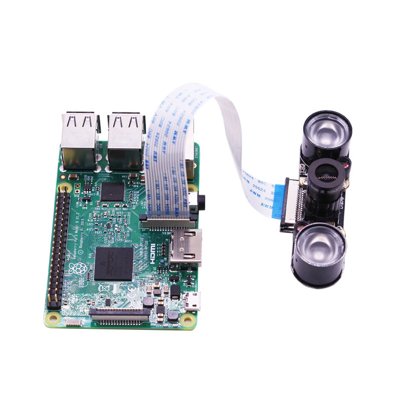 YAHBOOM® Raspberry Pi 5MP 1080p Night Vision Camera Module for 4B/3B+