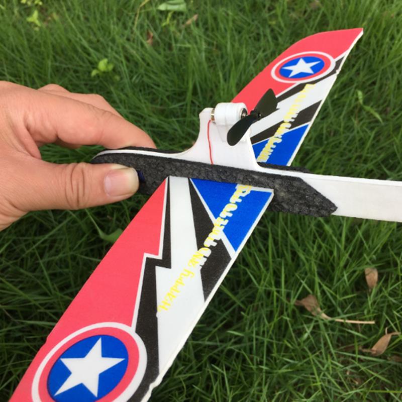 PP+EPP 295mm Wingspan Super Capacitor Electric Coreless Hand Throwing Free-flying Glider RC Airplane - Photo: 5