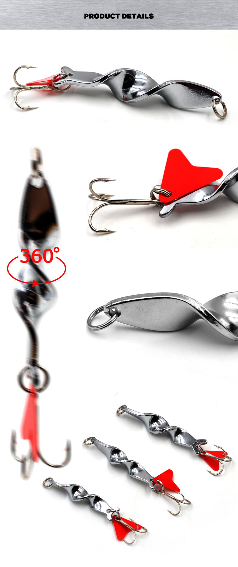 10g 14g 21g 27g Metal Spoon Lure Fishing Lure Hard Lure Spinner Spoon Baits TK