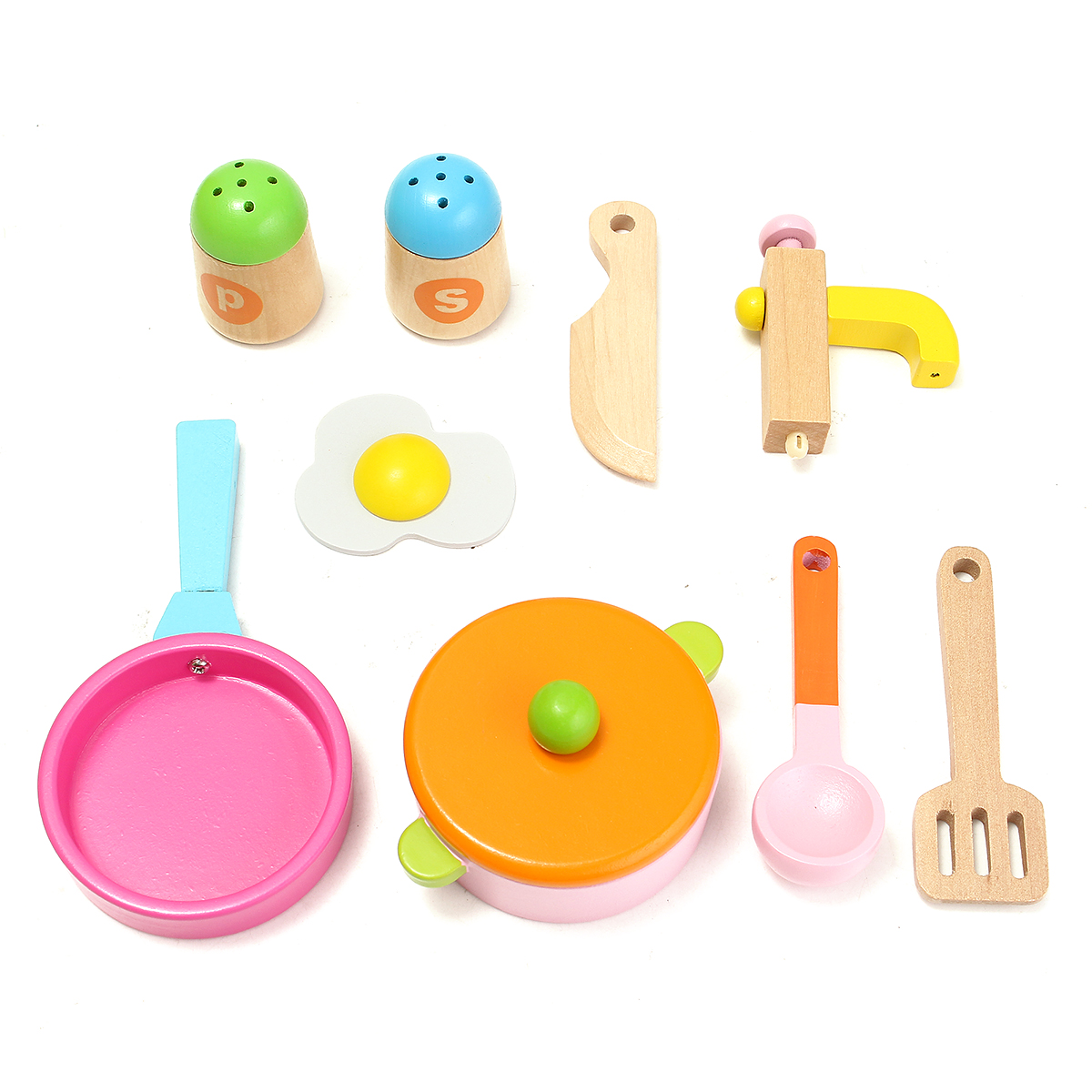 colorful <strong>kitchen</strong> wooden wood pretend gas stove toy model set for
