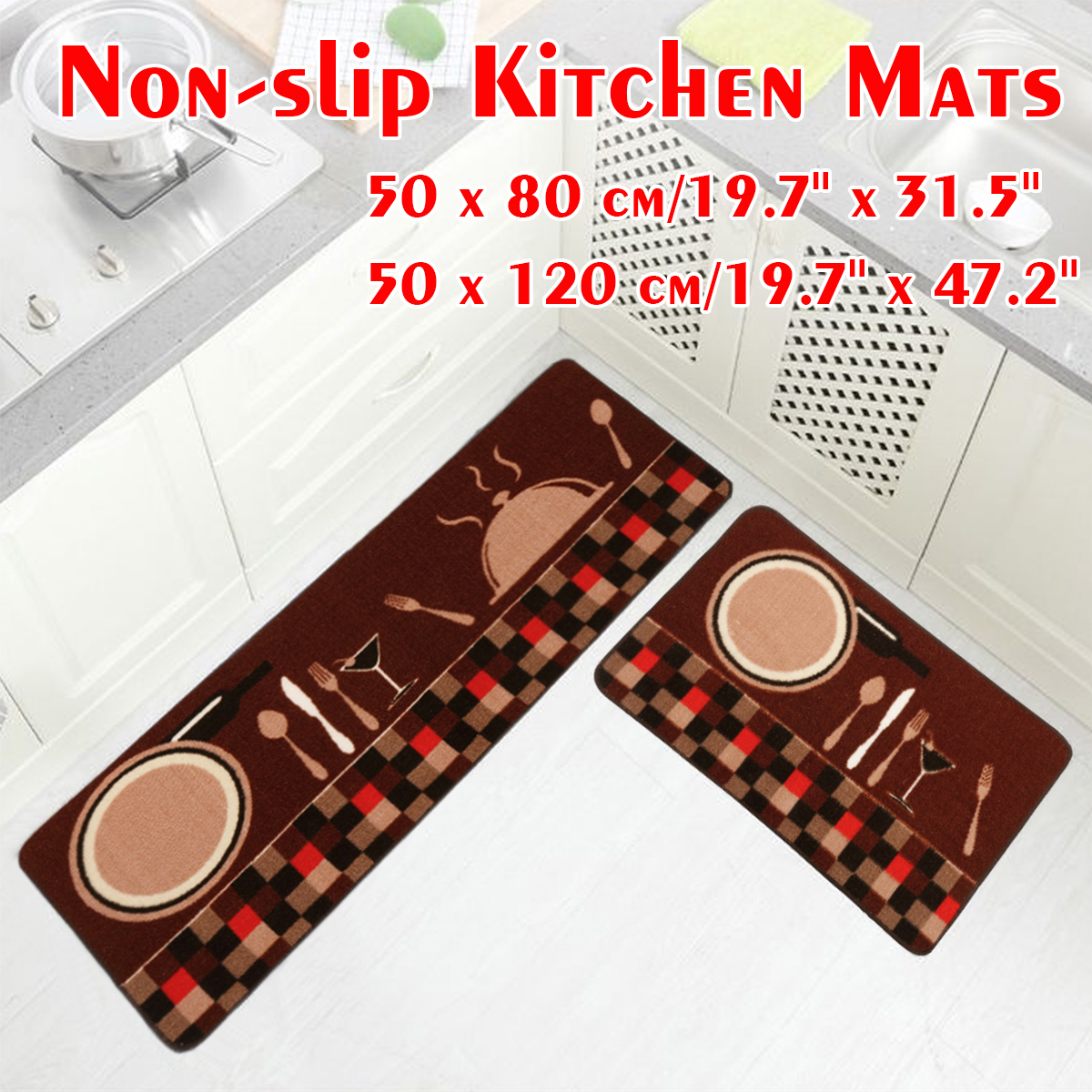 Non-slip Door Floor Rug Mat Kitchen Bathroom Bedside Soft Carpet Home Decorations