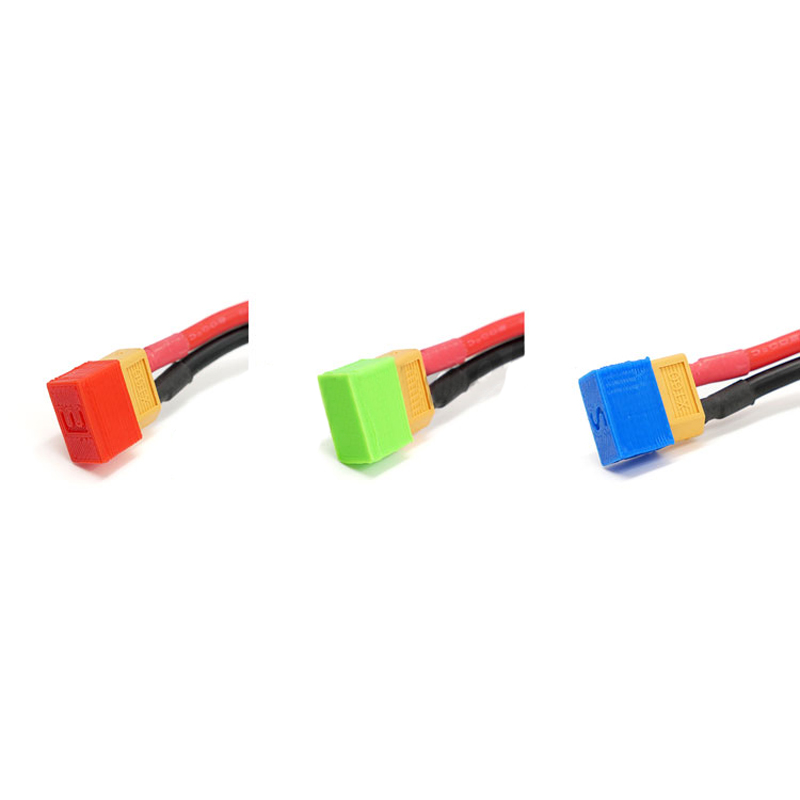 Fishbonne 3D Printed XT60 Battery Plug Protection Cap Case Green Blue Red for RC Drone FPV Racing - Photo: 2