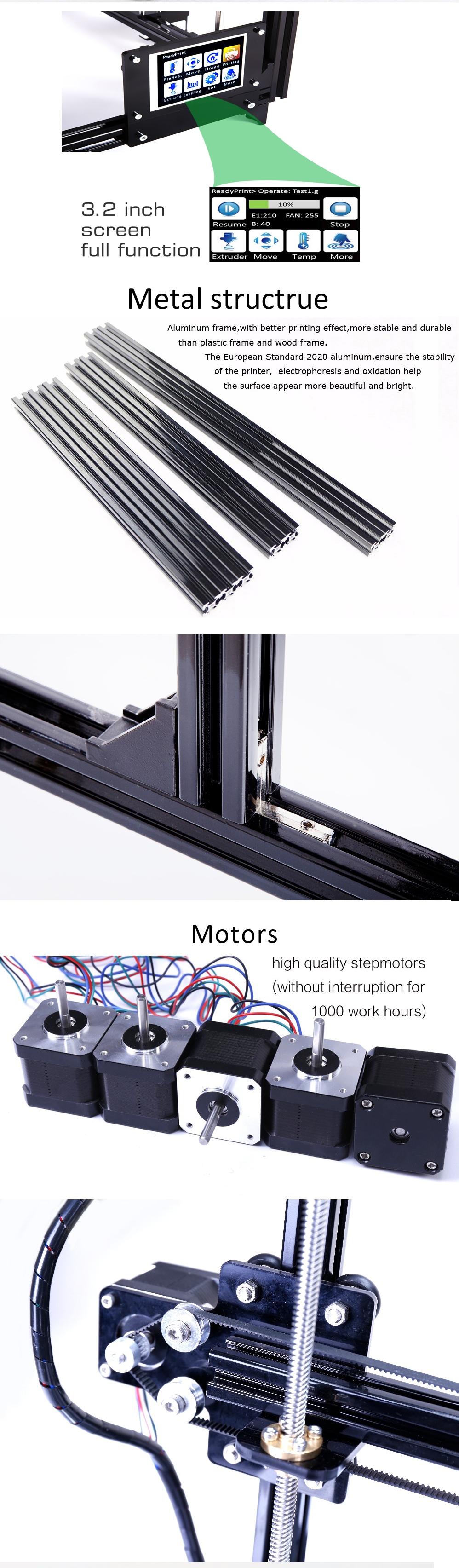 FLSUN® C Plus Desktop DIY 3D Printer With Touch Screen Dual Nozzle Auto Leveling Double Z-motors Support Flexible Filament 300*300*420mm Printing Size 10