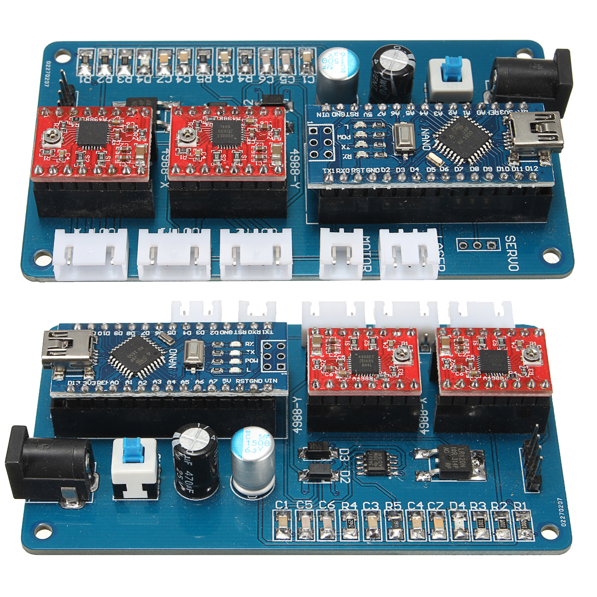 2 Axis GRBL Control Panel Board For DIY Laser Engraving Machine Benbox USB Stepper Driver Board 17