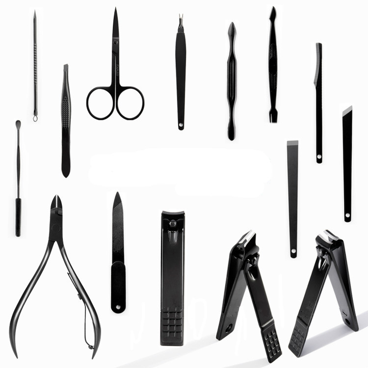 Y.F.M� 15pcs Fingernail Toenail Clippers Nail File Pusher Scissors Manicure Pedicure Tools Set