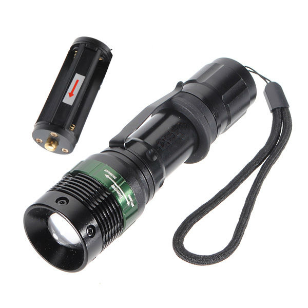 

Q5 500Lumens 3Modes Portable Mini LED Flashlight Zoomable + Dimming Mini Torch AAA