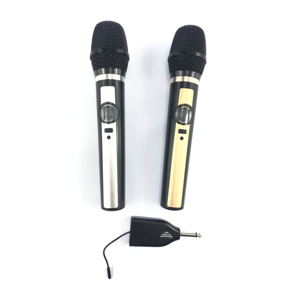 UHF Wireless Karaoke Microphone System Handheld Mic with Receiver 