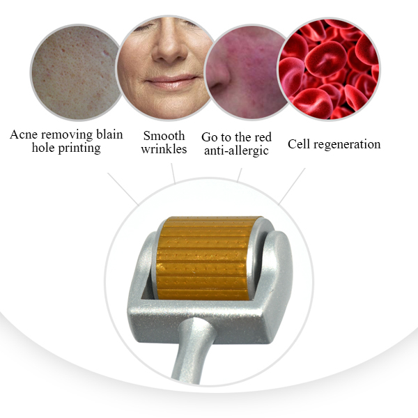 Needle Micro Derma Roller Acne Wrinkle Treatment Removal Skin Rejuvenation Anti Aging