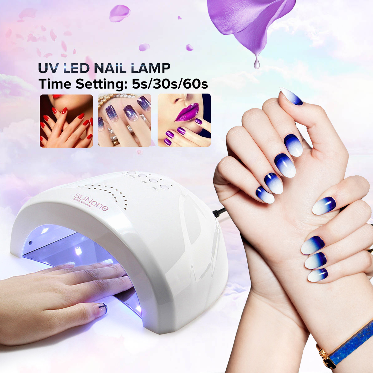 48W LED UV Nail Dryer Gel Polish Lamp