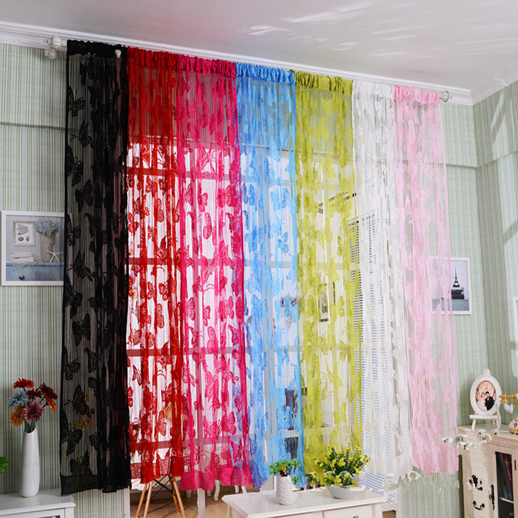 

1mx2m Butterfly String Curtain Tassel Drape For Wall Vestibule Door Window Home Decor
