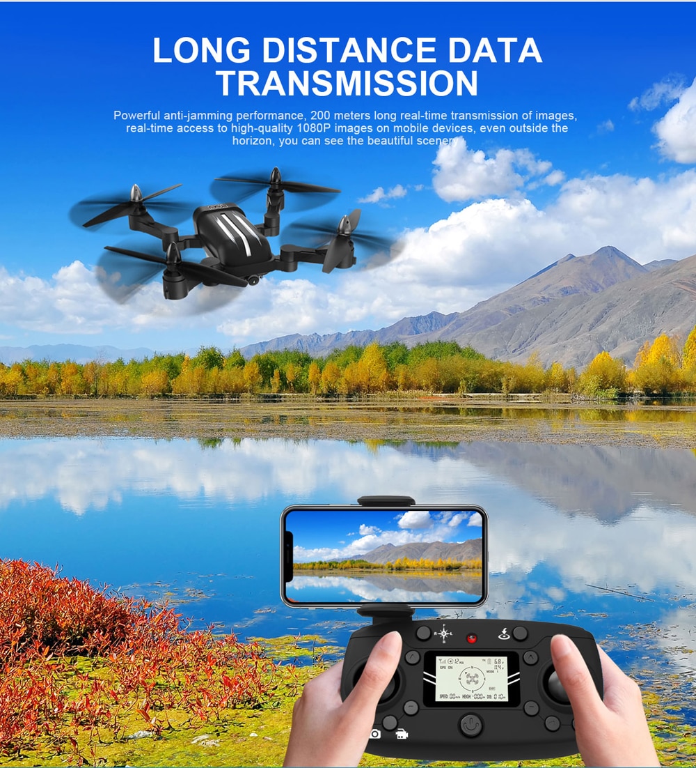 BAYANGTOYS X28 GPS 5G WiFi 1080P FPV Follow Me Foldable Brushless RC Drone Quadcopter RTF - Photo: 3
