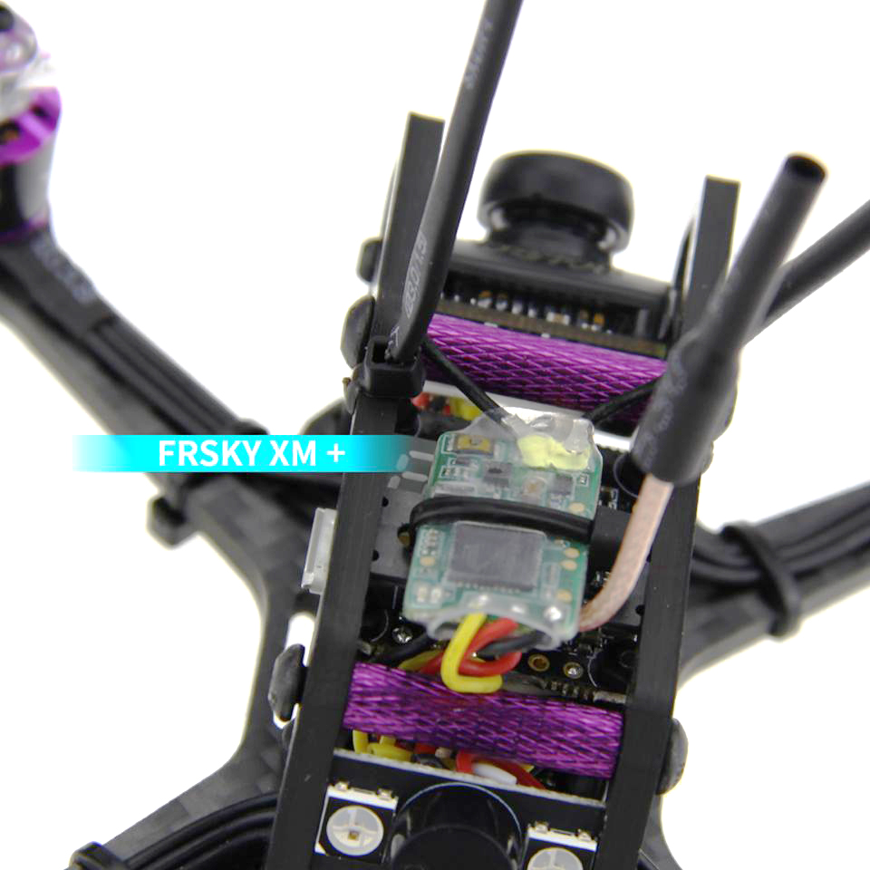 HGLRC HORNET 120mm FPV Racing Drone BNF Compatible FrSky XM+ Omnibus F4 OSD 13A Blheli_S ESC - Photo: 3