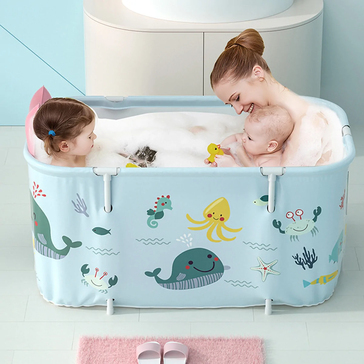 Saldi Vasca da bagno pieghevole e portatile per adulti e bambini