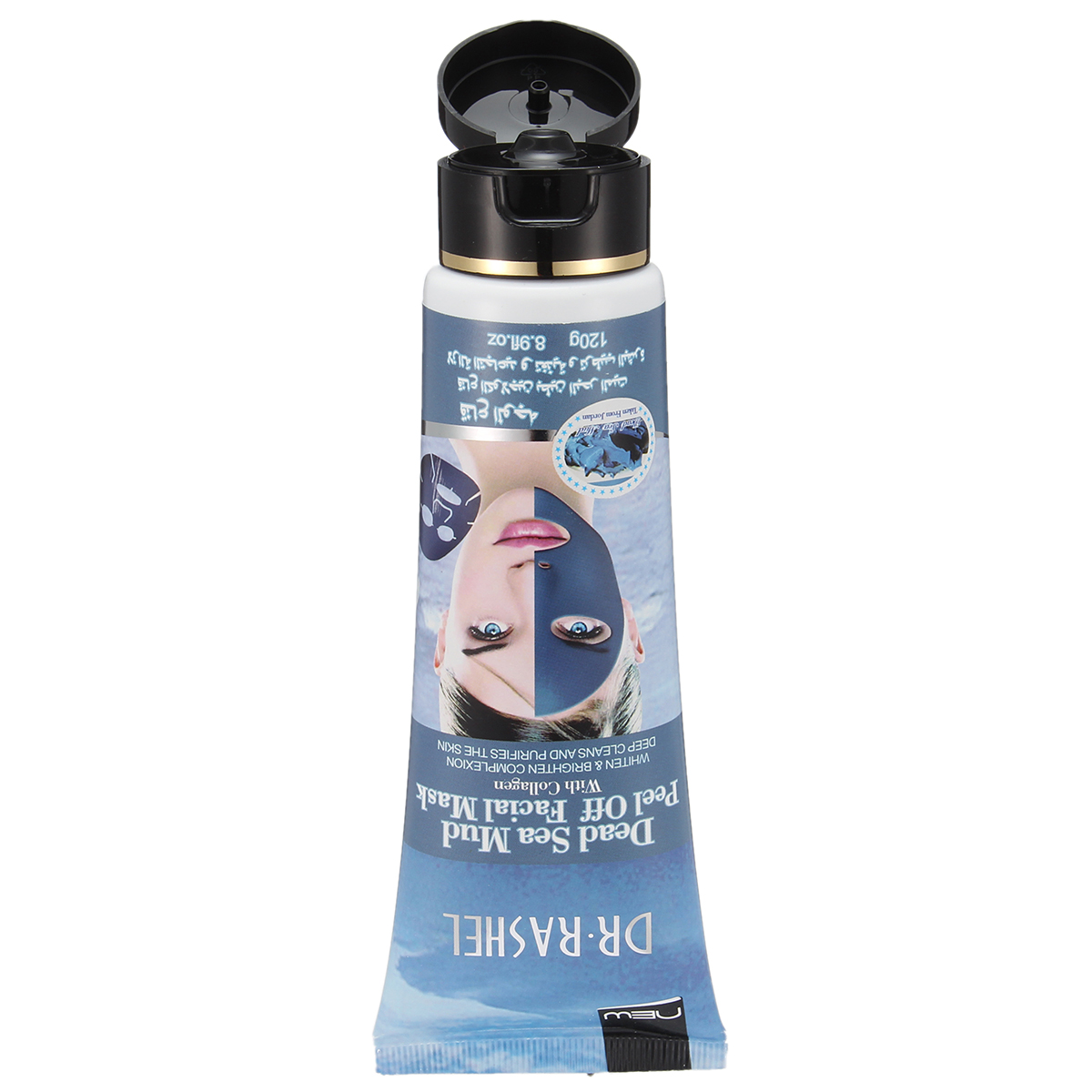 DR.RASHEL Dead Sea Mud Collagen Mask Deep Clean Acne Treatment Peel Off Facial Whiten Pore Purify 120ml