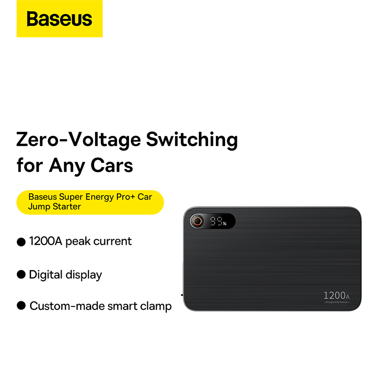 Baseus Super Energy Pro+ 1200A 44.4Wh 12000mAh Power Bank External Battery Power Supply with Dual USB+Type-C Fast Charging for iPhone 14 Pro 14 13 12 for Xiaomi 13pro for Samsung Galaxy S23