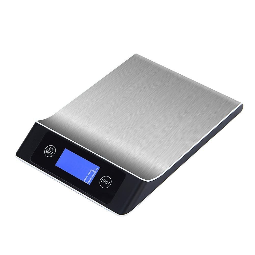 

KCASA KC-MT560 5kg/1g 10kg/1g Digital Scale Cooking Measure Tool Stainless Steel Electronic Weight Scale LCD Display Kitchen Scale