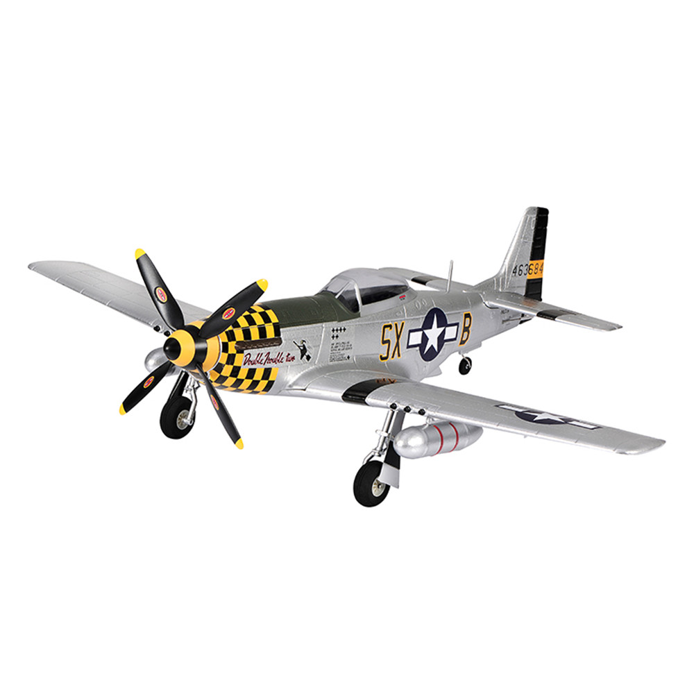 

TOP RC 4 Channel Wingspan 750mm EPO Park Flyer P51 Mustang (768-1) KIT/PNP RC Airplane -Yellow