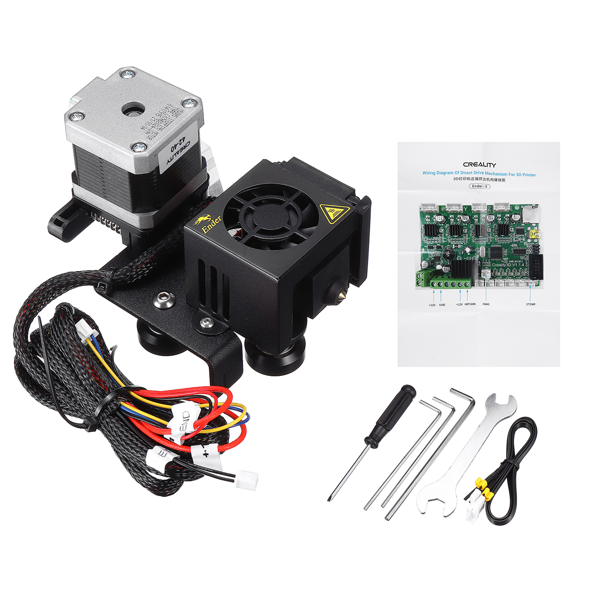 Creality 3D® Ender-3 Direct Drive Extruding Kit Mechanism Complete Extruder Nozzle Kit with Stepper Motor