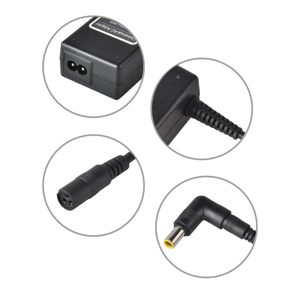 liangpw Adapter 90W Fast Charge Portable Travel USB Charger with 16 Adapters for Notebook