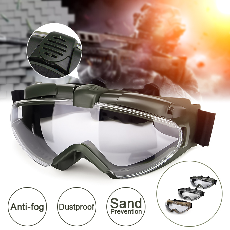 Anti-fog Dust Safety Glasses Eyewear Protective Shock Resistance Airsoft Goggles 