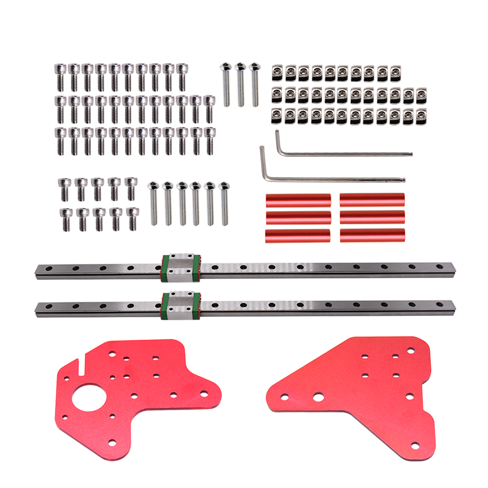 Creativity® Dual Z-axis MGN12C Linear Guide with Mount Bracket Set Kit for Ender-3/3S/PRo 3D Printed Parts CR10 CR10V2