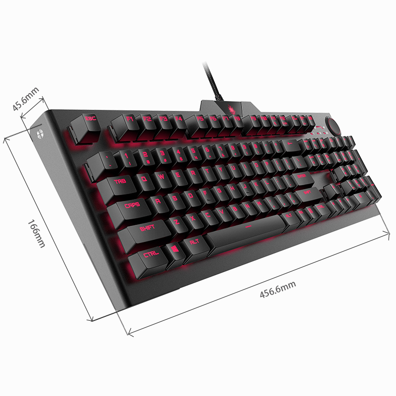 Blasoul Y520 Gaming Mechanical Keyboard 104 Keys 15 RGB Backlight Cherry MX Switch 1000Hz Wired 12