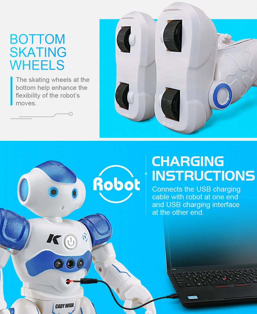 JJRC R2 Cady USB Charging Dancing Gesture Control Robot Toy 18