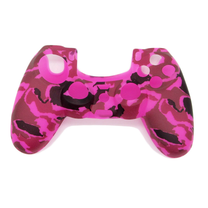 Camouflage Army Soft Silicone Gel Skin Protective Cover Case for PlayStation 4 PS4 Game Controller 53