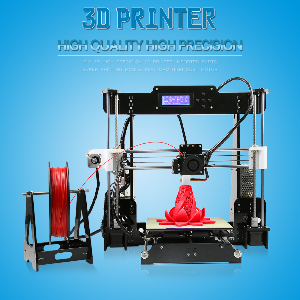 Anet® A8 DIY 3D Printer Kit 1.75mm / 0.4mm Support ABS / PLA / HIPS 12