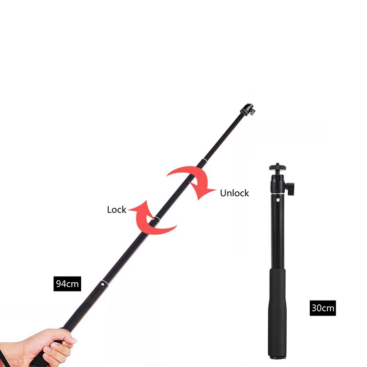OSMO Action Camera Accessories Mini Metal Tripod 93cm Extension Rod Expansion Bar 1/4 Inch Mounting Screw For DJI GoPro Xiaomi Sport Outdoor Camera - Photo: 6