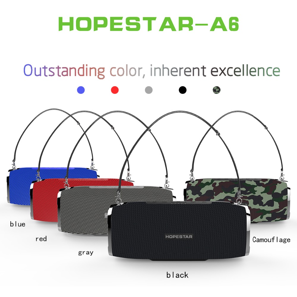 HOPESTAR A6 Portable Bluetooth Speaker 34W Three Units 6000mAh IPX6 Waterproof Outdoors Loudspeaker 78