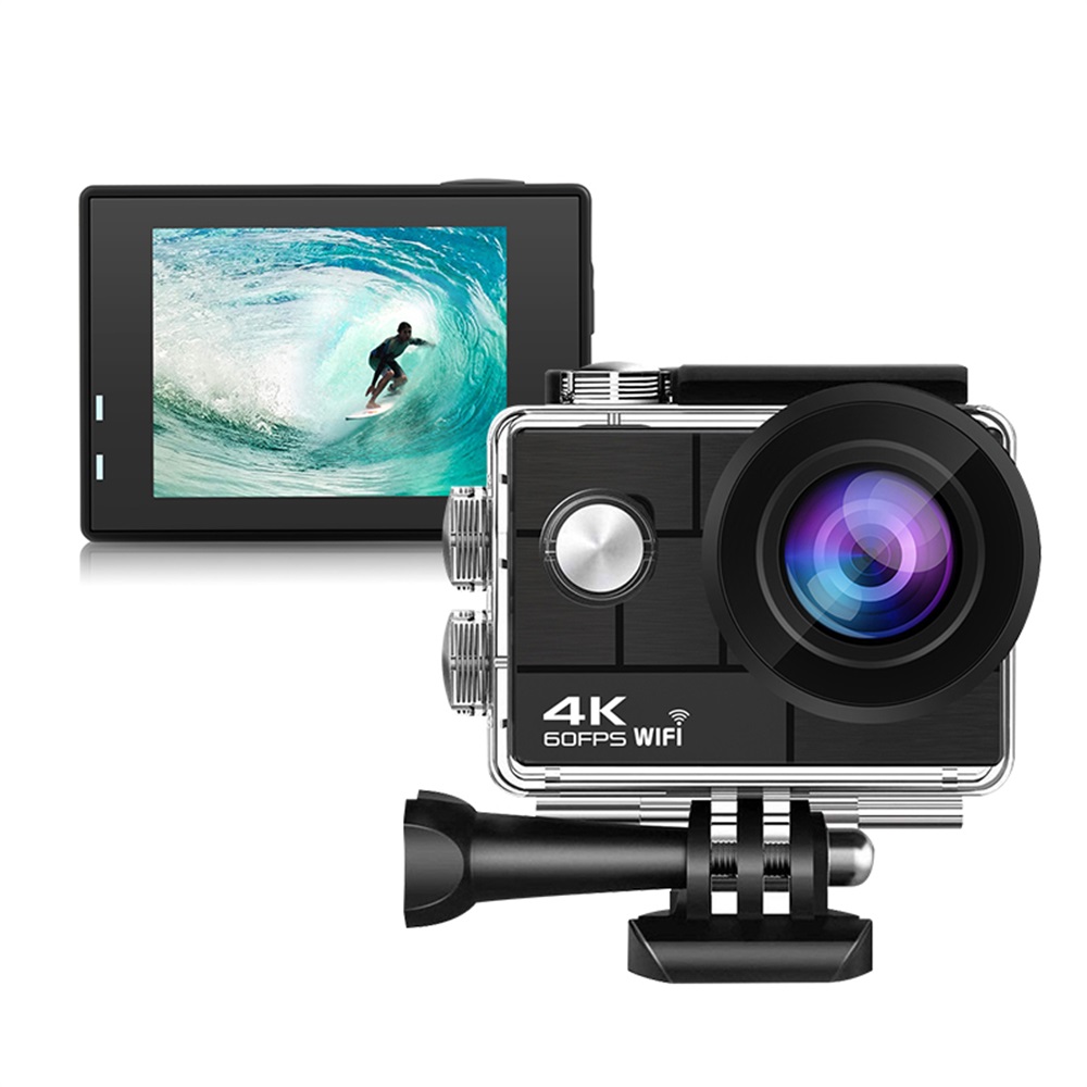 Q44 2,0 polegadas 4K 60fps Wifi Ultra HD Câmera de ação esportiva subaquática à prova d'água 30M Câmera DV para gravação de vídeo com kit de acessórios de montagem