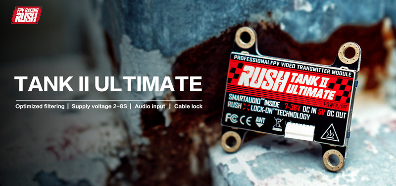 RUSH TANK II V2 Ultimate 5.8G 48CH Raceband PIT/25/200/500/800mW Switchable 2-8S VTX FPV Transmitter for RC FPV Racing Freestyle Nazgul5 Tyro129 - Photo: 6