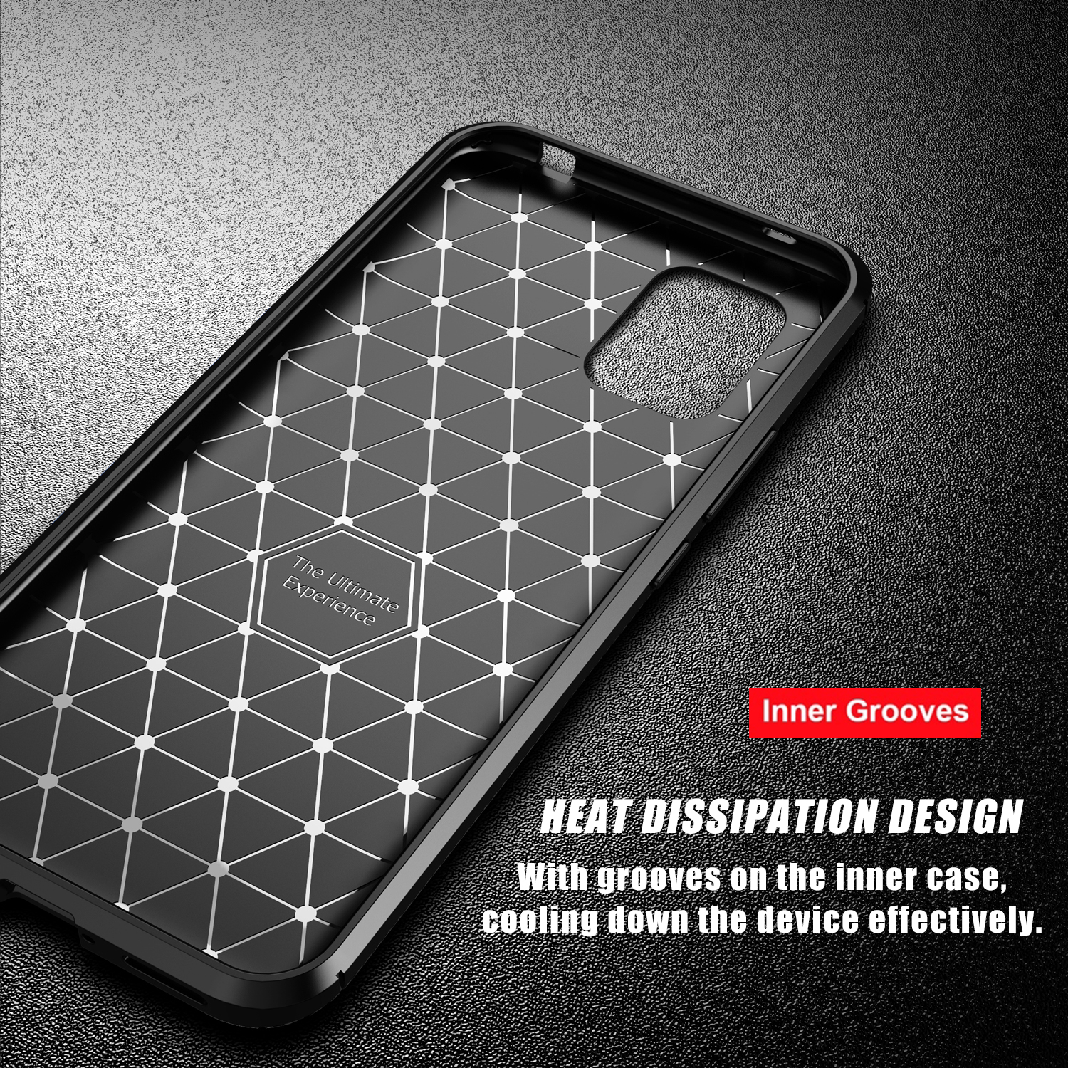 Bakeey for Xiaomi Mi 10 Lite Case Luxury Carbon Fiber Pattern Shockproof Silicone Protective Case Back Cover Non-original
