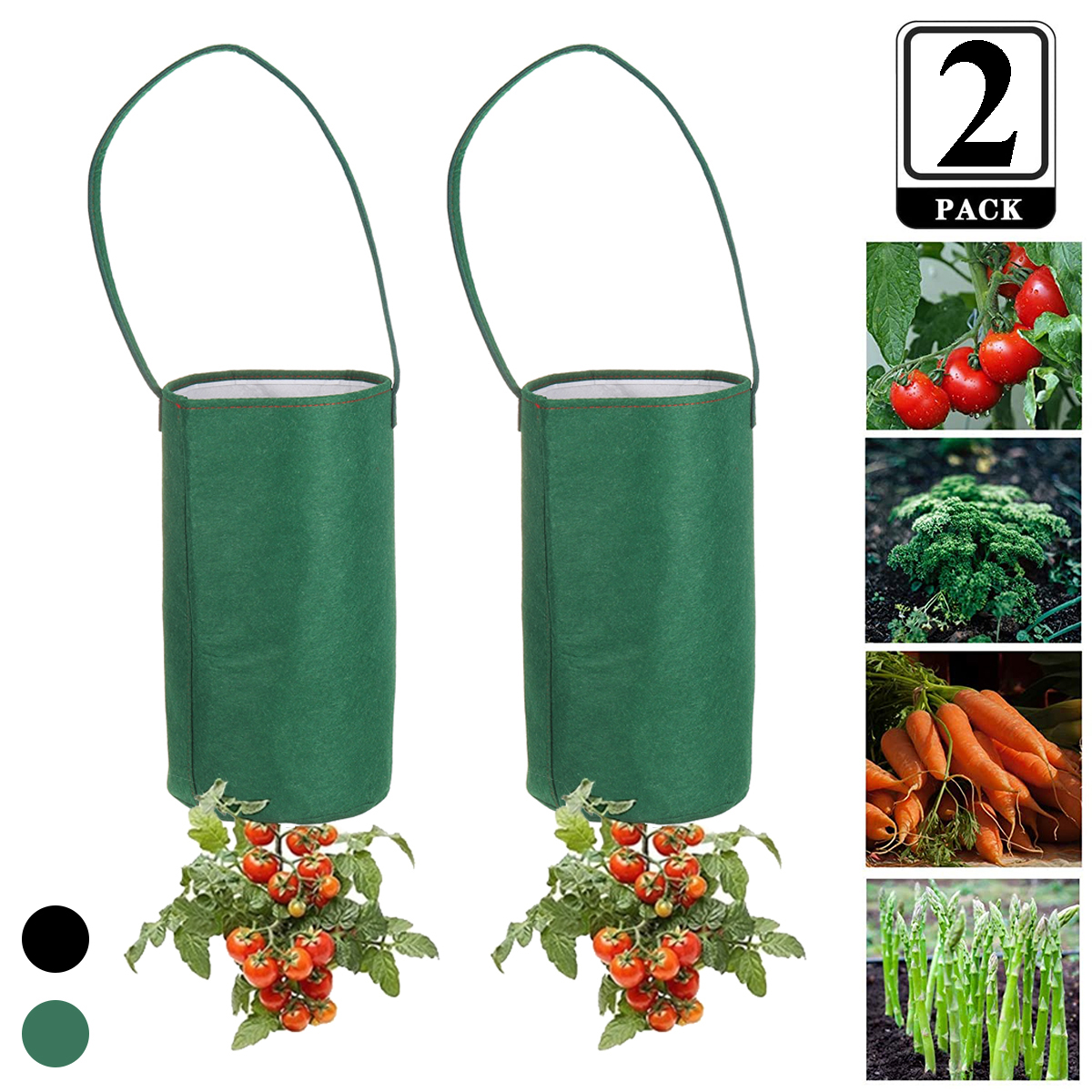 Felt Strawberry Planting Bag Hanging Cherry Tomato Potato Pot Plant Nutrition Growth Beauty Planting Bag