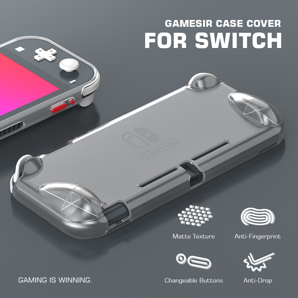 GAMESIR GP205 TPU Transparent Switch Lite Frosted Protective Case Game Console Crystal Case For Nintendo Switch Lite