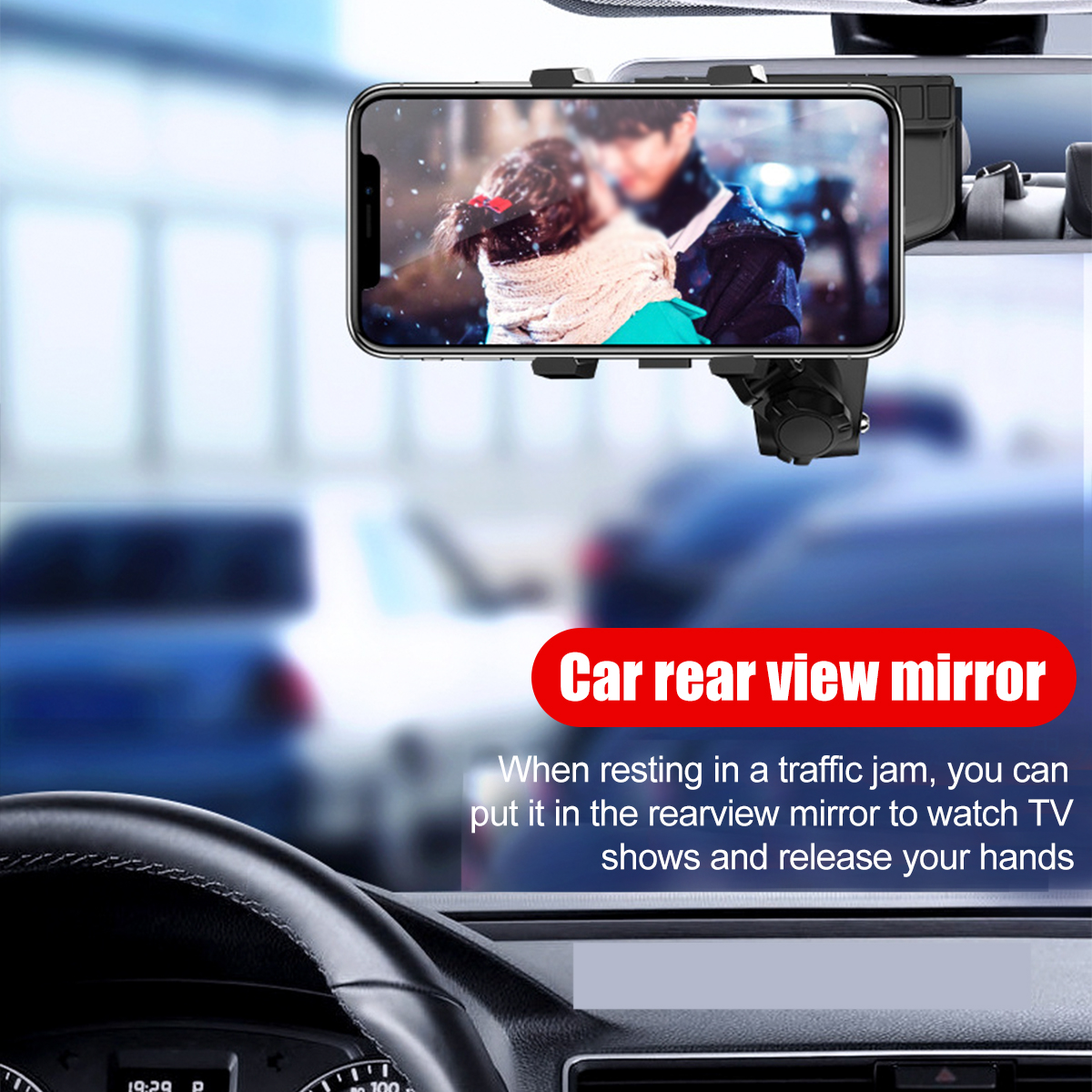 360°Rotation Car Mobile Phone Holder Car Sun Visor Dashboard Mobile Phone Holder