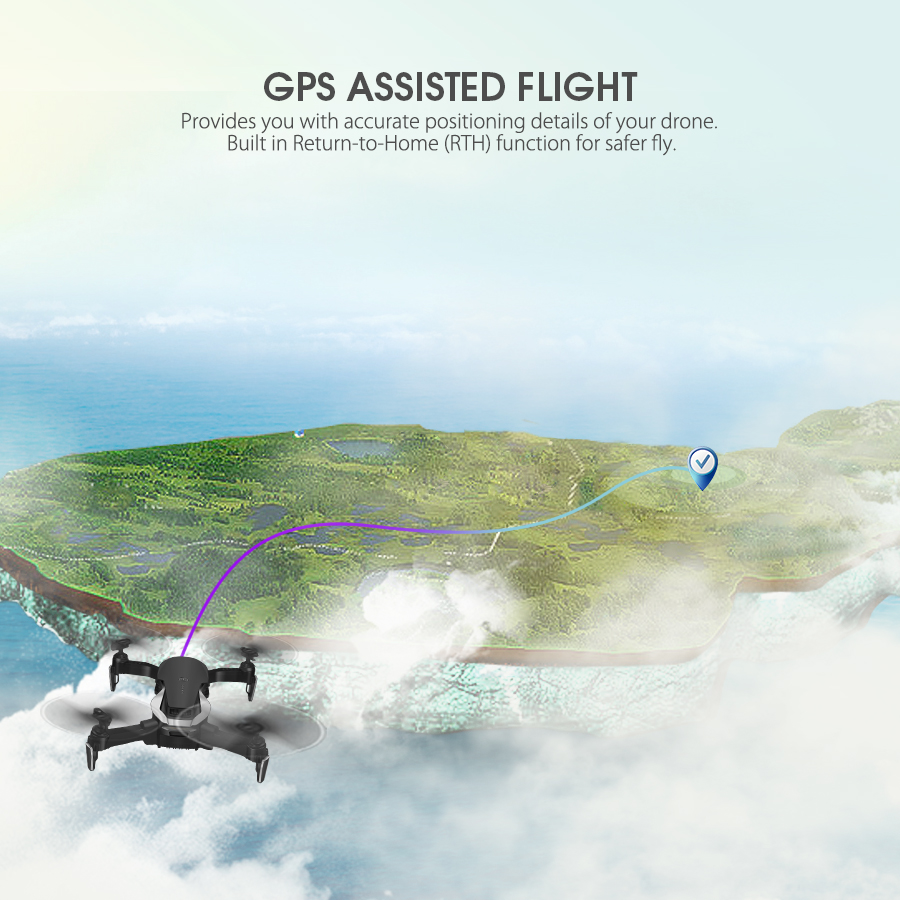 Eachine E511S GPS Dynamic Follow WIFI FPV With 1080P Camera 16mins Flight Time RC Drone Quadcopter