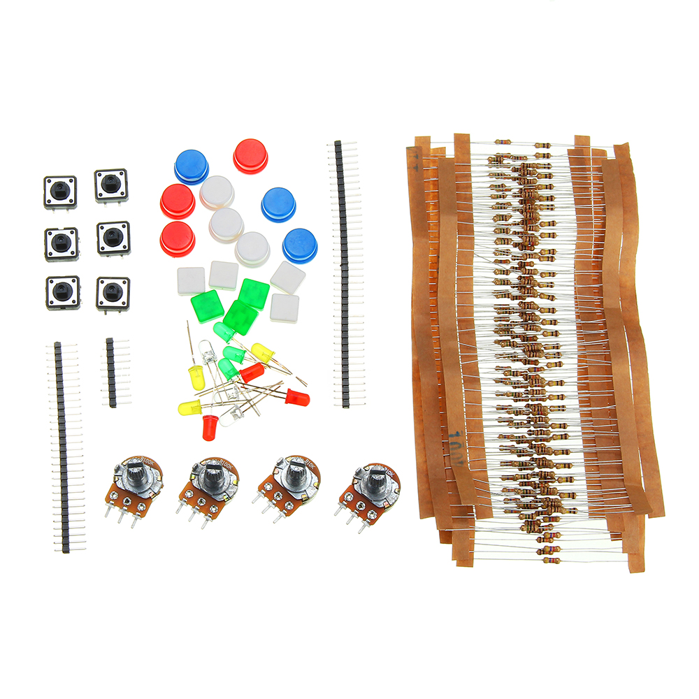 Generic Parts Package+3.3V/5V Power Module+MB-102 830 Points Breadboard+65 Flexible Cables+Jumper Wire 11