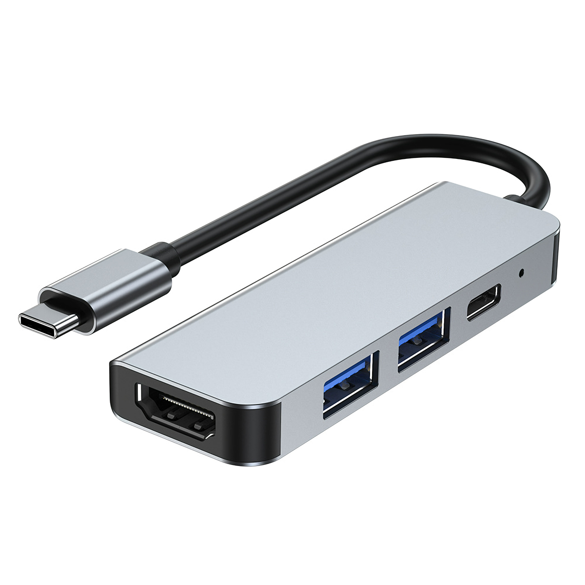 4 In 1 USB 3.0 Hub Type-C Docking Station USB Adapter with USB 2.0 USB 3.0 PD 3.0 Power HDMI for PC Laptop Matebook HUAWEI XIAOMI Macbook Pro