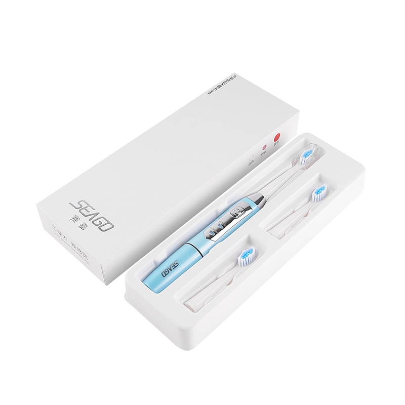 SEAGO E1 Sonic Electric Toothbrush Charging Batteries with 2 Brushing Modes Automatic Toothbrush