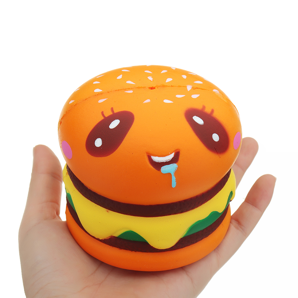 Burger Cat Squishy 8*8.5 CM Slow Rising Collection Gift Soft Fun Animal Toy