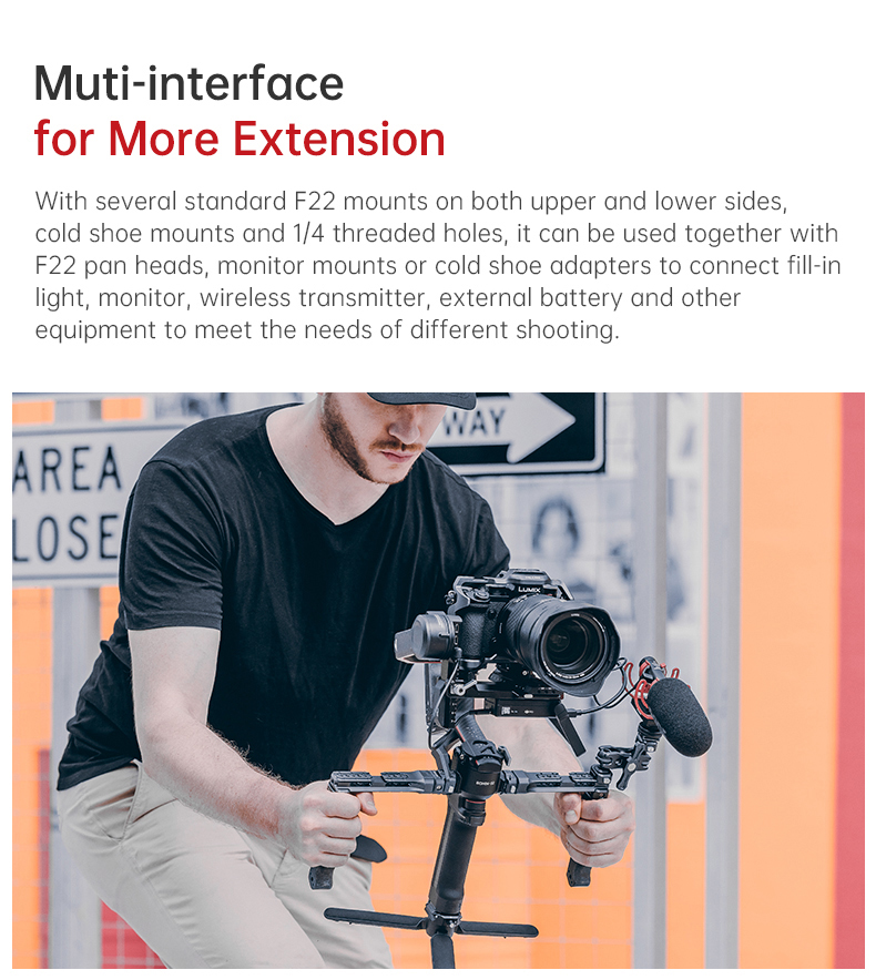 Ulanzi Falcam F22 2572 Quick Release Dual Handheld for Stabilizer Gimbal F22 QR System
