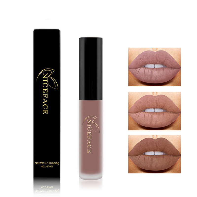 NICEFACE Matte Liquid Lipstick Makeup Lip Gloss Long Lasting Waterproof Lips Cosmetics
