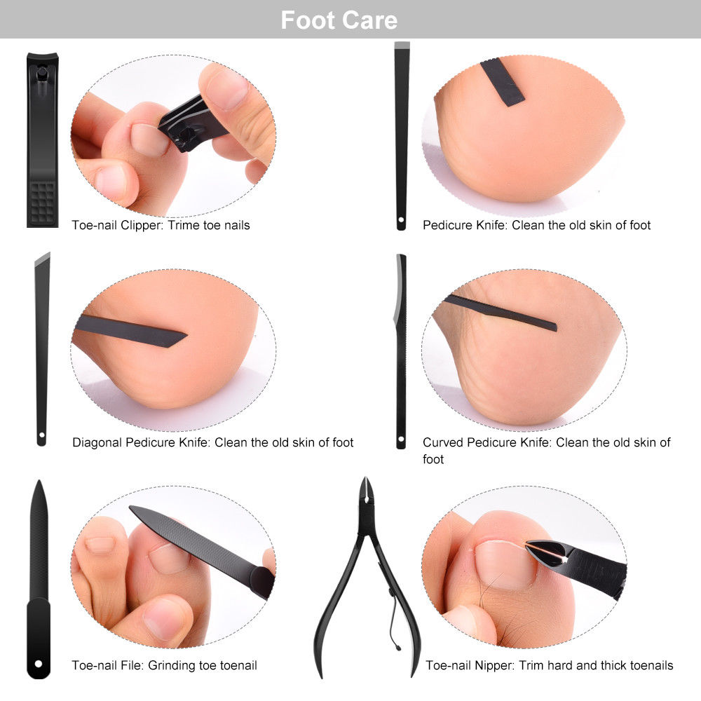 15pcs Nail Clipper Manicure Pedicure Set