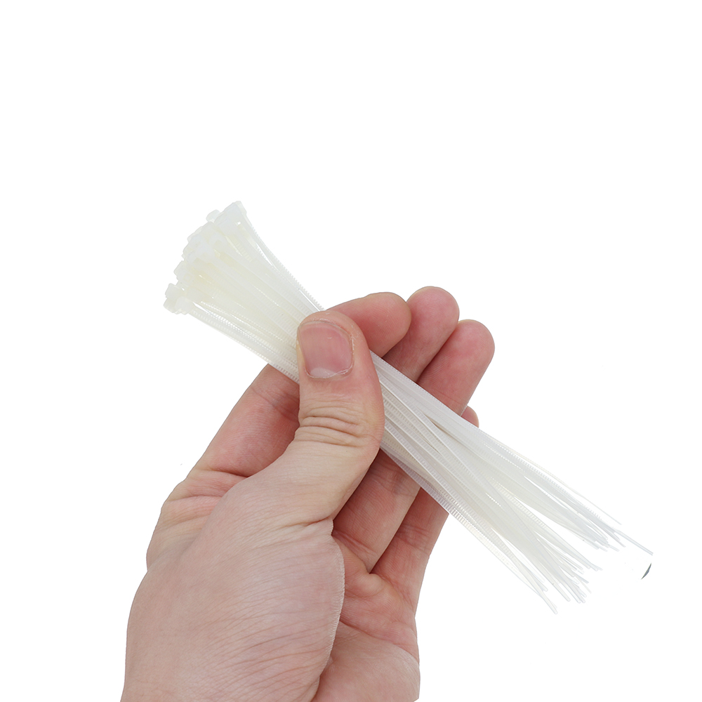 50pcs White Black 3x150mm Cable Ties Model Manufacturing Tools 15
